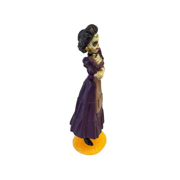 Day of the Dead Calavera Catrina Skeleton Figurine Mexican Folk Art Decor - Picture 4 of 4